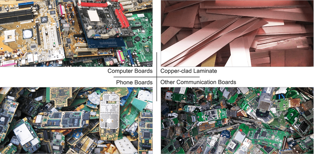 Application E waste PCB circuit board recycling machine