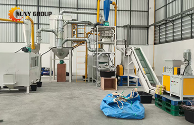 Installation of Scrap Cable Wire Recycling Equipment at Thai Client’s Factory