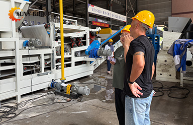 Russian Client Visits Our Factory to Inspect Paper-Plastic Recycling Equipment