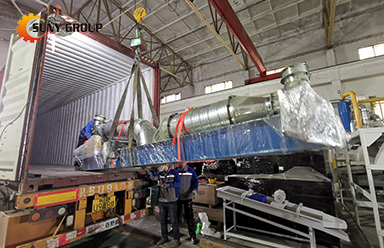 Copper wire recycling machinery delivery to India