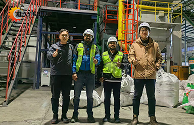 Customer Inspection of Lithium Battery Recycling Equipment