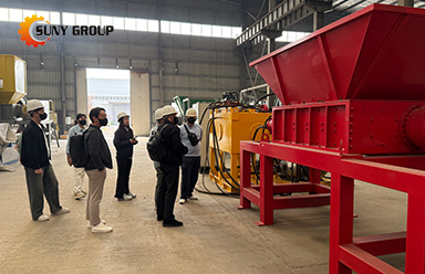 Korean Clients Visit SUNYGROUP For Dual Shaft Shredders