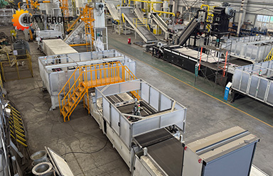 Photovoltaic panel recycling equipment features