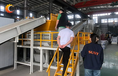 Turkey Customer Visit Sunygroup For Double Shaft Shredder