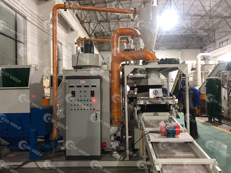 scrap wire recycling line