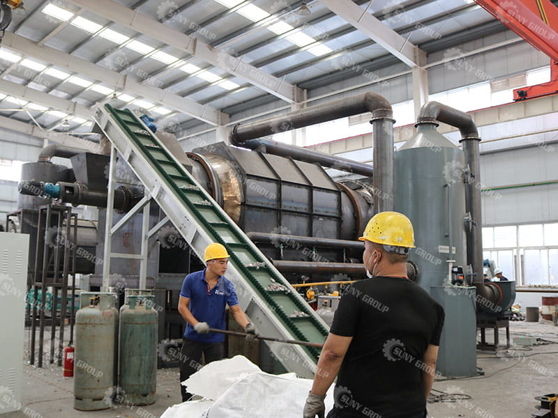 aluminum can paint removal furnace