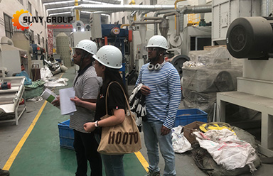Indian Clients Visit Circuit Board Recycling Equipment