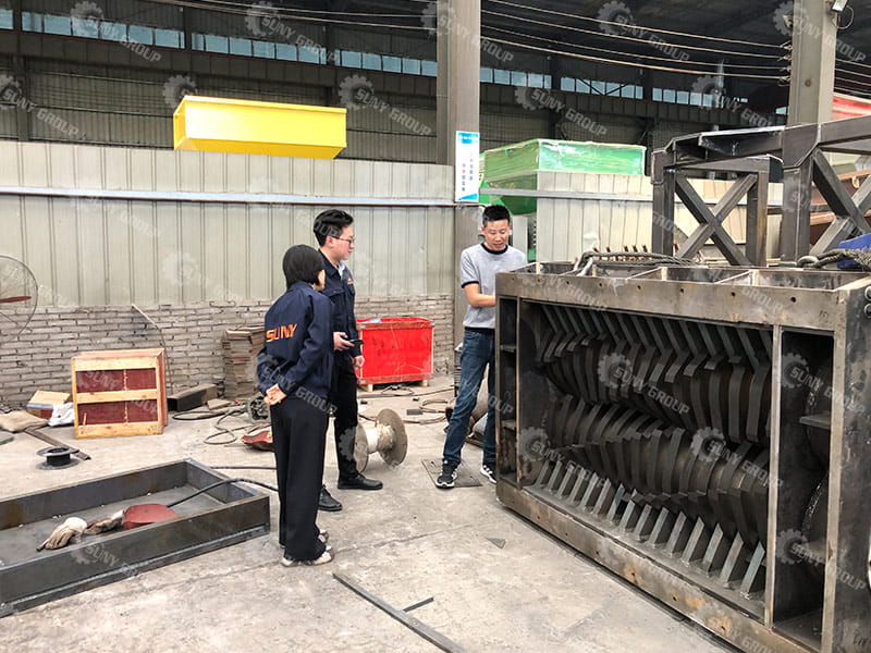 double shaft shredder