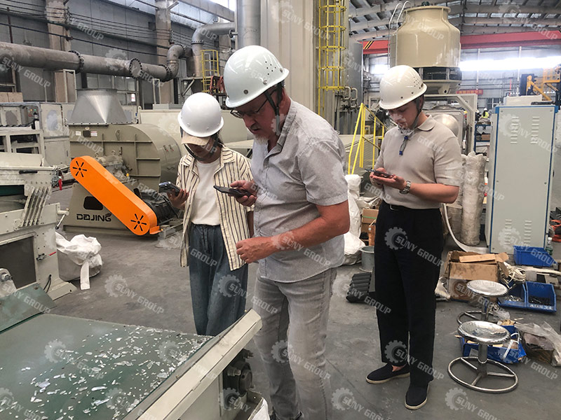 PV panel recycling equipment