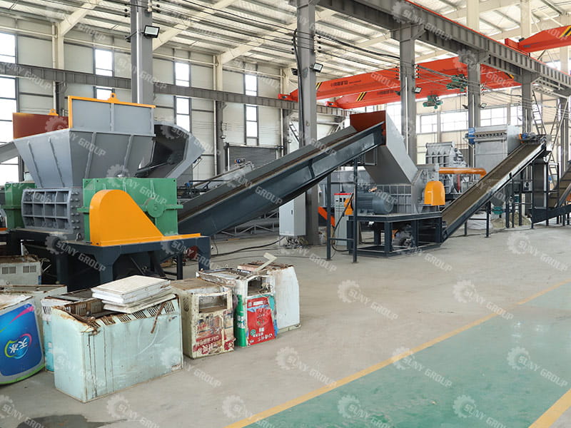 waste refrigerator dismantling and recycling system