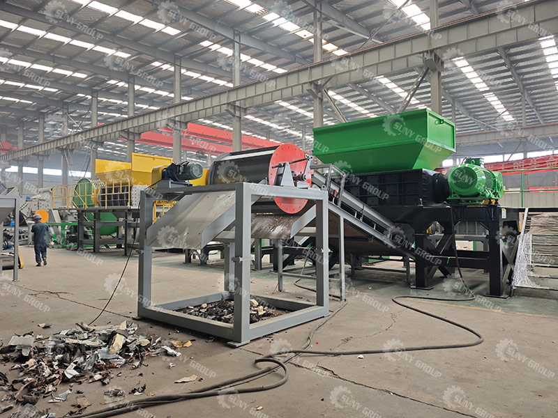 double shaft shredder machinery